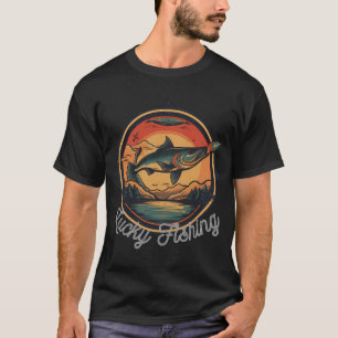 Lucky fishing with fishing gear T-Shirt