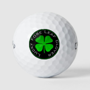 Lucky Fore Leaf Clover Golf Balls