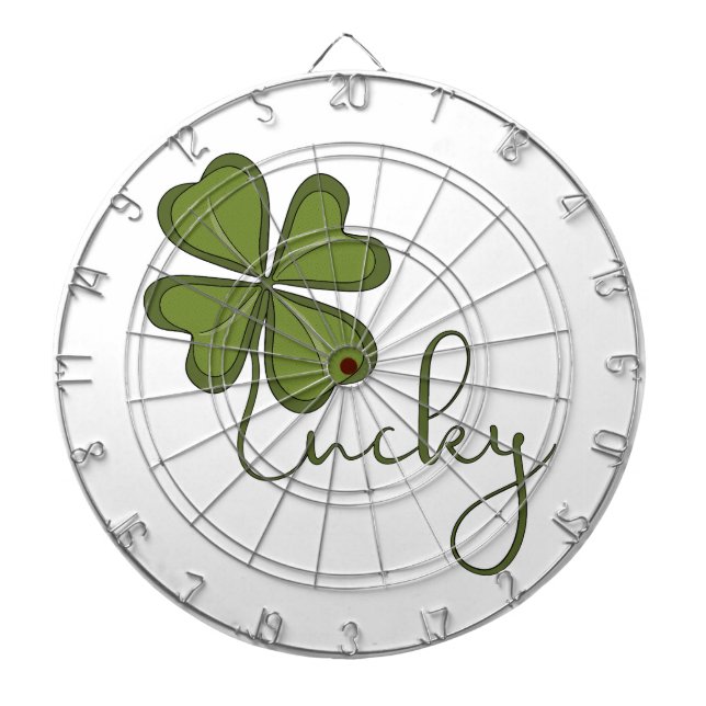 Lucky Four Leaf Clover Dartboard (Front)