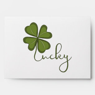 Lucky Four Leaf Clover Envelope