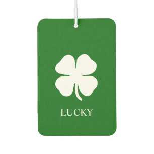 Lucky Four Leaf Clover Green Irish    Car Air Freshener