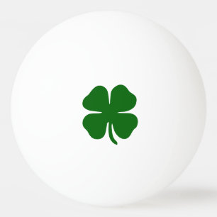 Lucky Four Leaf Clover Green Irish Ping Pong Ball