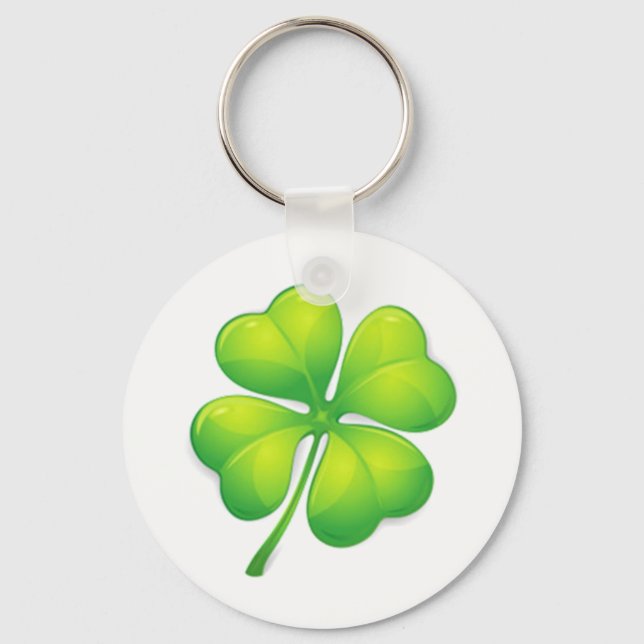 Lucky four leaf clover key ring (Front)