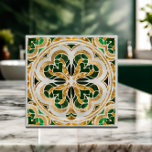 Lucky Four-leaf clover luxury  Tile<br><div class="desc">Lucky Four-leaf clover luxury</div>