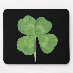 Lucky Four-Leaf Clover Shamrock Mouse Pad