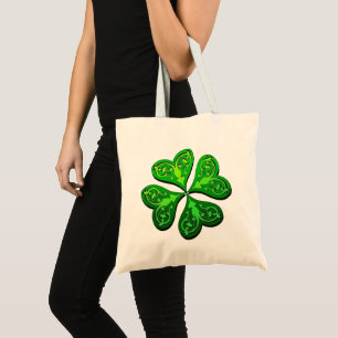 Lucky Four-Leaf Clover Tote Bag