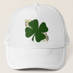 Lucky Four Leaf Clover Trucker Hat