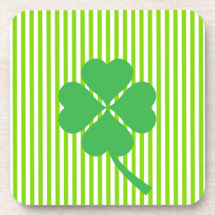 Lucky Four Leaf Shamrock Design-87906 Coaster