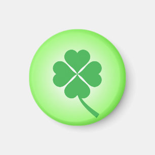Lucky Four Leaf Shamrock Design-87906 Magnet