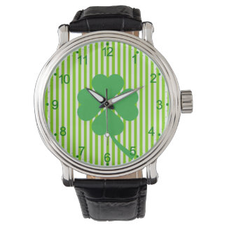 Lucky Four Leaf Shamrock Design-87906 Watch