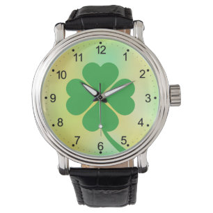 Lucky Four Leaf Shamrock Design-87906 Watch