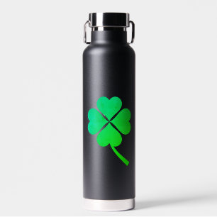 Lucky Four Leaf Shamrock Design-87906 Water Bottle