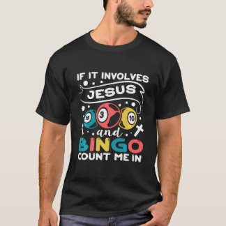 Lucky Gambling Bingo Lover Design For A Bingo Play T-Shirt