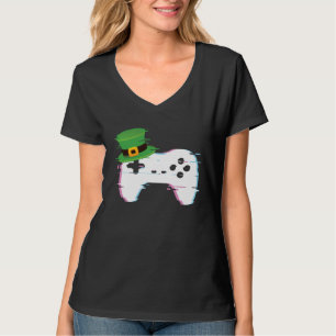Lucky Gamer St Patricks Day Video Games Controller T-Shirt