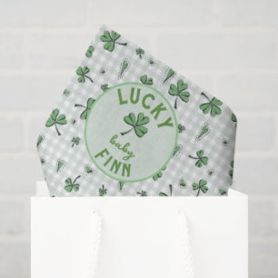 Lucky Gender Neutral Baby St. Patrick’s Day Tissue Paper