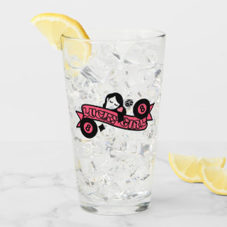 Lucky Girl 8 Ball Fortune Glass