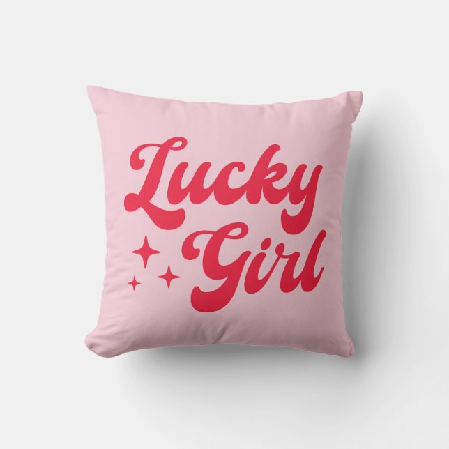 Lucky Girl Cushion (Front)