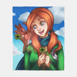 Lucky Girl Fleece Blanket