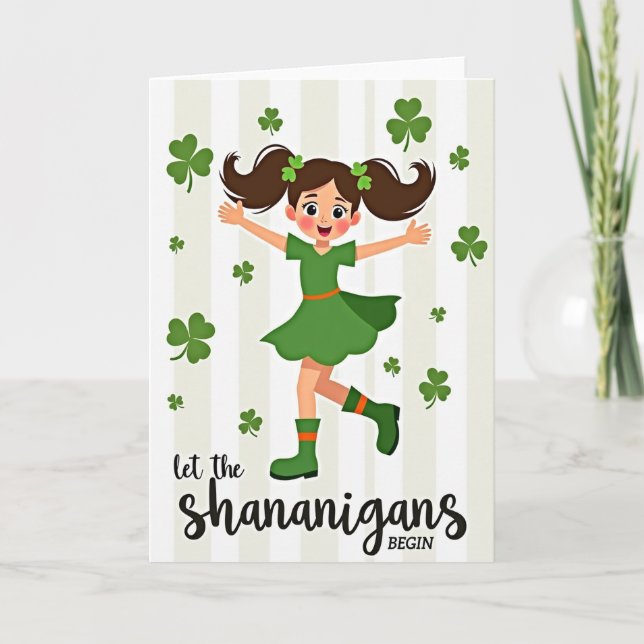 Lucky Girl Fun Time Card (Front)