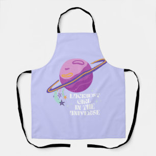 Lucky Girl, Luckiest Girl, Lucky, Affirmation Apron