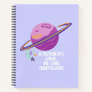 Lucky Girl, Luckiest Girl, Lucky, Affirmation Notebook