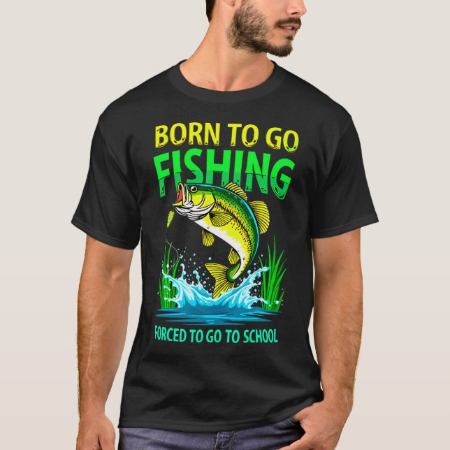 Lucky goes fishing T-Shirt (Front)