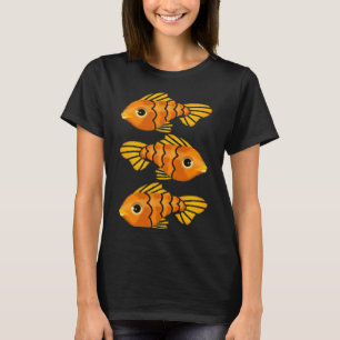 Lucky Goldfish Pattern T-Shirt
