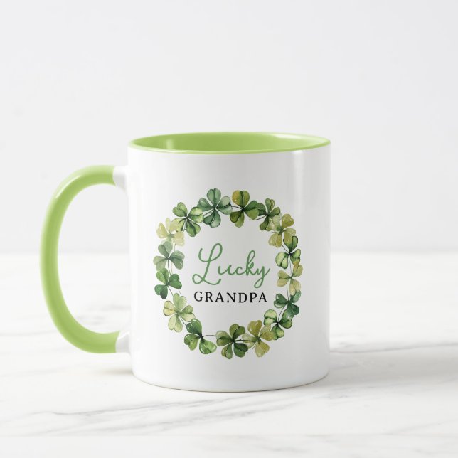 Lucky Grandpa Personalised Gift Mug (Left)