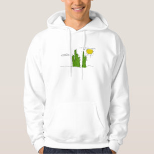 Lucky Green Cactus Doodle Funky Hoodie