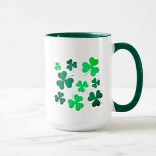 Lucky Green Clover Shamrock Ireland Irish Mug