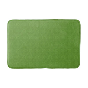 Lucky Green Icons Pattern Bath Mat