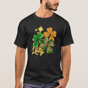 Lucky Green Irish Plaid Shamrock St Patrick's Day T-Shirt