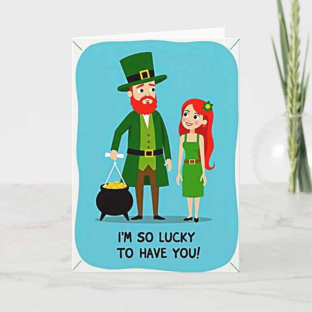 Lucky Green Pattern Card (Front)