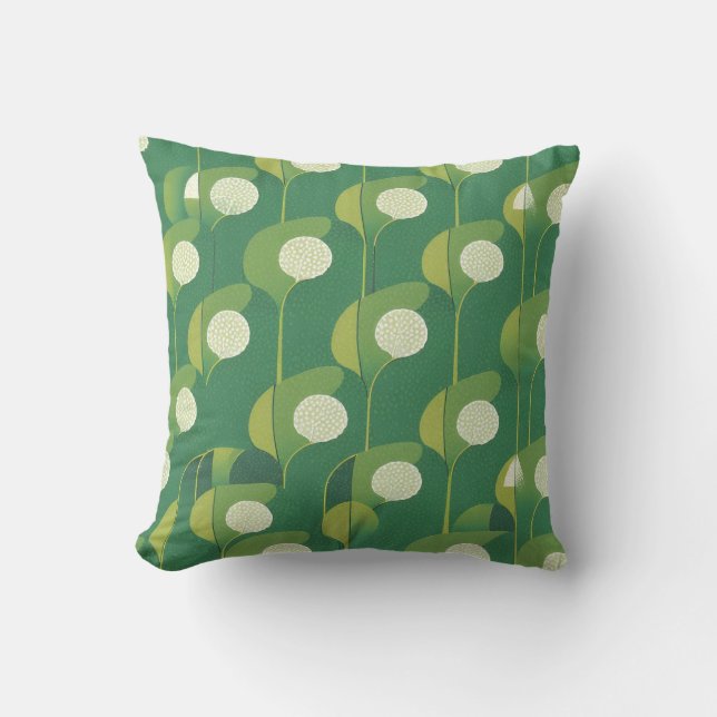 Lucky Green pattern Cushion (Front)