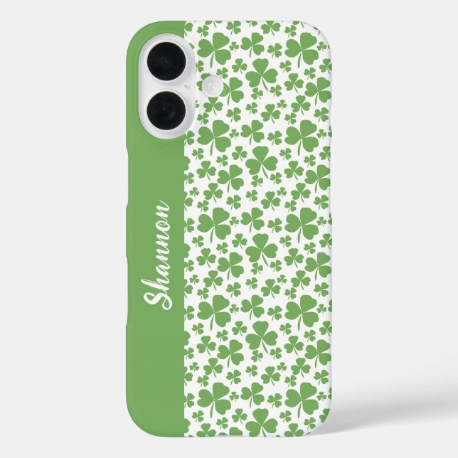 Lucky Green Shamrock  Case-Mate iPhone Case (Back)