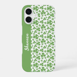 Lucky Green Shamrock iPhone 16 Case