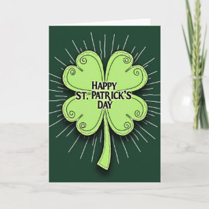 Lucky Green St Patricks Day Card