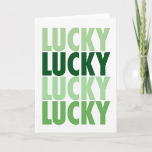 Lucky Greens Simple Card