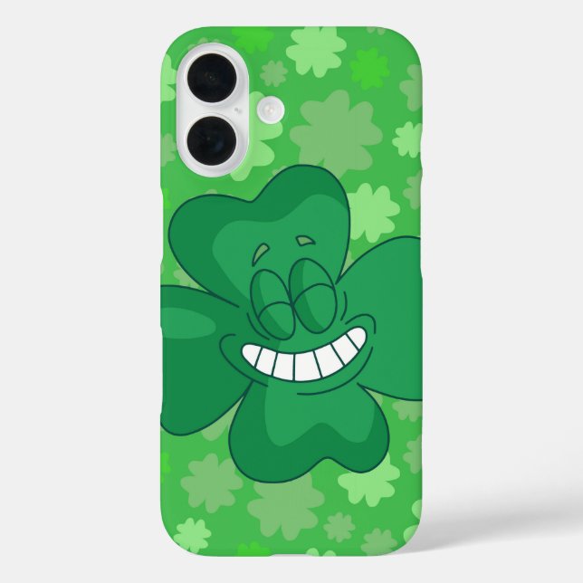 Lucky Grin Shamrock Case-Mate iPhone Case (Back)