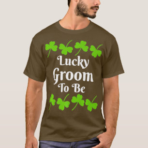 Lucky Groom To Be St Patricks Day Clover Premium T-Shirt