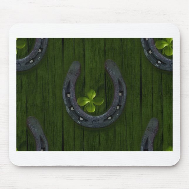 lucky horeshoe mouse pad (Front)