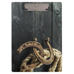 Lucky horseshoe clipboard