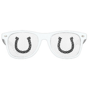 Lucky horseshoe logo party shades