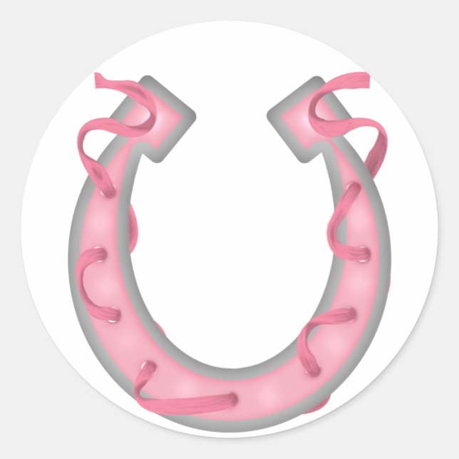 Lucky Horseshoe - SRF Classic Round Sticker (Front)