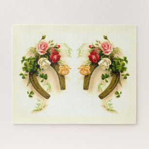 Lucky horseshoes art jigsaw puzzle