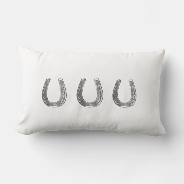 Lucky Horseshoes Pillow (Front)
