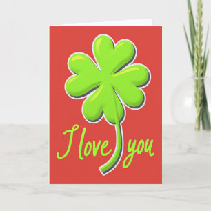 Lucky I Love You Card