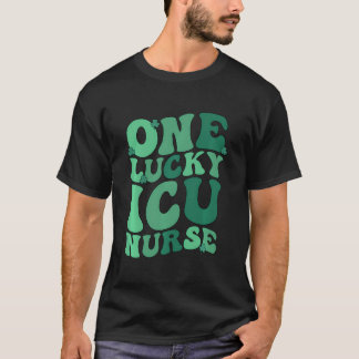 Lucky Icu Nurse St. Patrick'S Day Intensive Care U T-Shirt