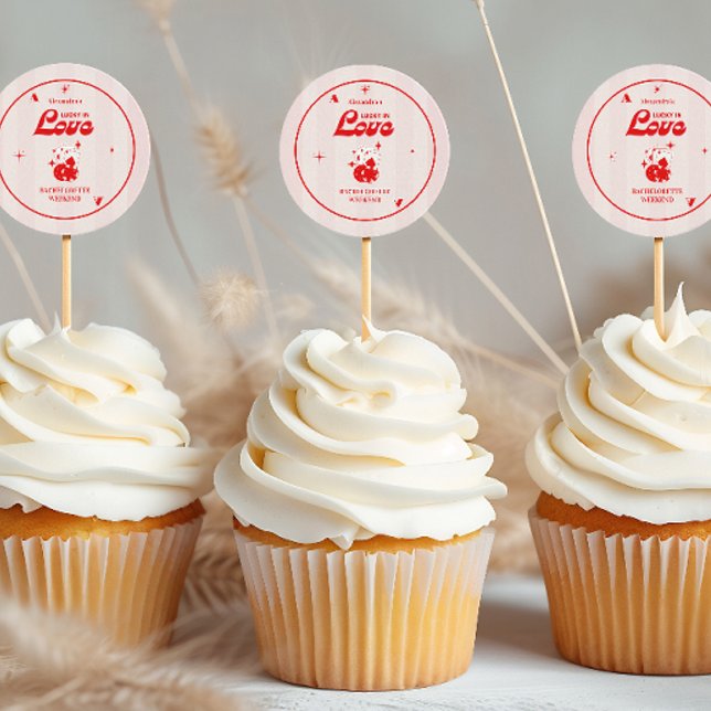 Lucky In Love Bachelorette Weekend Classic Round Sticker (Creator Uploaded)