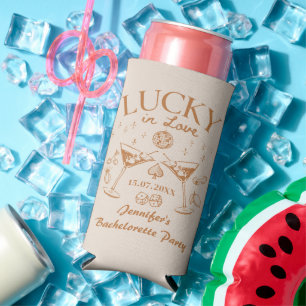 Lucky In Love Bachelorette Weekend Seltzer Can Cooler